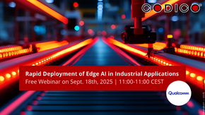 A graphic with an industrial production in the background and in the front the webinar title.